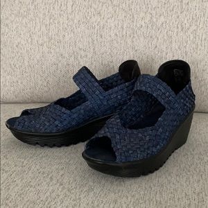 Bernie Mev peep toe wedge ‘Halle’